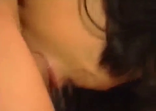Licking my sister's shaved pussy with love